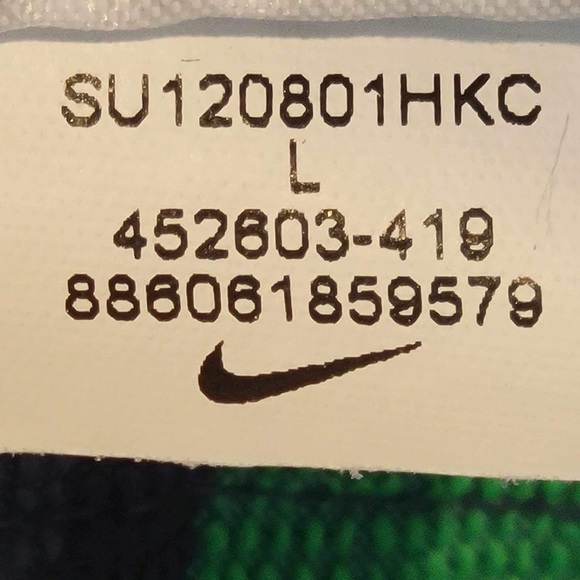 Nike Golf Shorts Boys Large Green Blue Plaid Dri Fit Tour Performance 11” - Picture 4 of 11